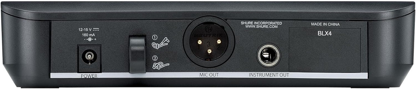 Shure BLX4 Wireless Receiver for BLX Wireless System, H9 Band - PSSL ProSound and Stage Lighting