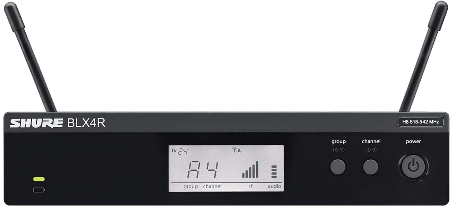 BLX4R、TERABOX、WA-7600 SW-KVM4LU Shure BLX4R Wireless Receiver for BLX-R Wireless System - J11 Band