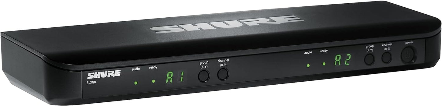 Shure BLX88 Dual Wireless Receiver for BLX Wireless System, H11 Band - PSSL ProSound and Stage Lighting