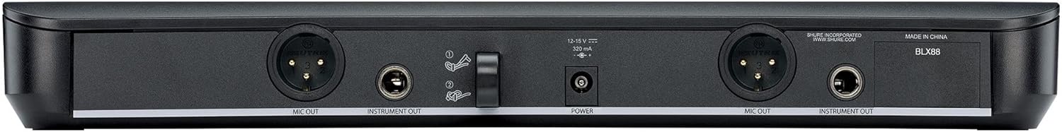 Shure BLX88 Dual Wireless Receiver for BLX Wireless System, H11 Band - PSSL ProSound and Stage Lighting