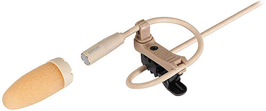 Audio-Technica BP899LCW-TH Subminiature Omni Condenser Lavalier Mic cW-Style Low Sensitivity - Beige - PSSL ProSound and Stage Lighting