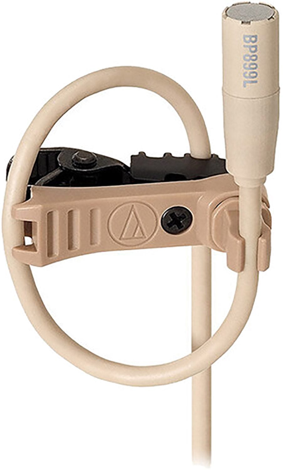 Audio-Technica BP899LCW-TH Subminiature Omni Condenser Lavalier Mic cW-Style Low Sensitivity - Beige - PSSL ProSound and Stage Lighting