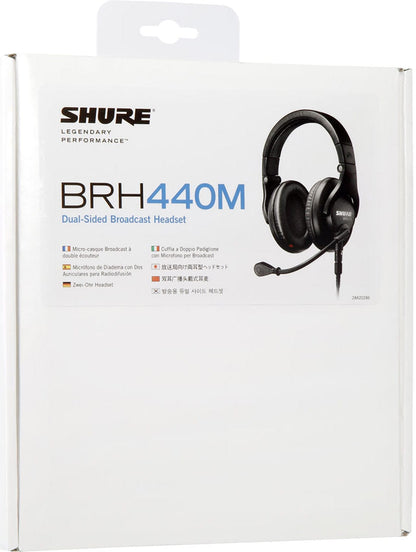 Shure BRH440M-LC Dual-Sided Broadcast intercom Headset with Built-In Microphone - PSSL ProSound and Stage Lighting