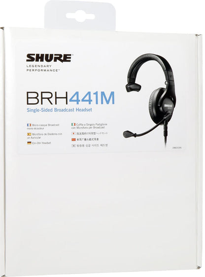 Shure BRH441M-LC Single-Sided Broadcast intercom Headset with Built-In Microphone - PSSL ProSound and Stage Lighting