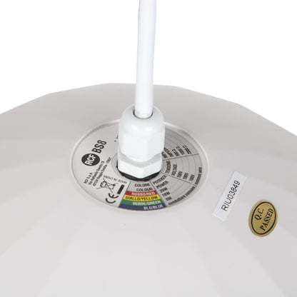 RCF BS 8 Passive Pendent Ball Speaker, 5/10/20W, 100V, 5M Suspension Cable (White)