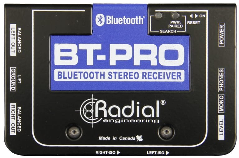 Radial Engineering BTPRODI 2-Channel XLR Active Direct Box with Bluetooth, XLR Output - Solotech