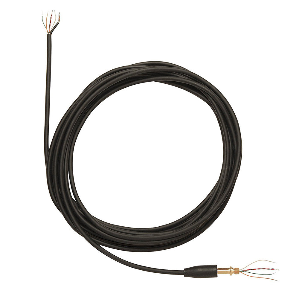 Shure C130 12' Cable (5-Conductor, 2 shielded) with threaded adapter on microphone end to bare end for MX392