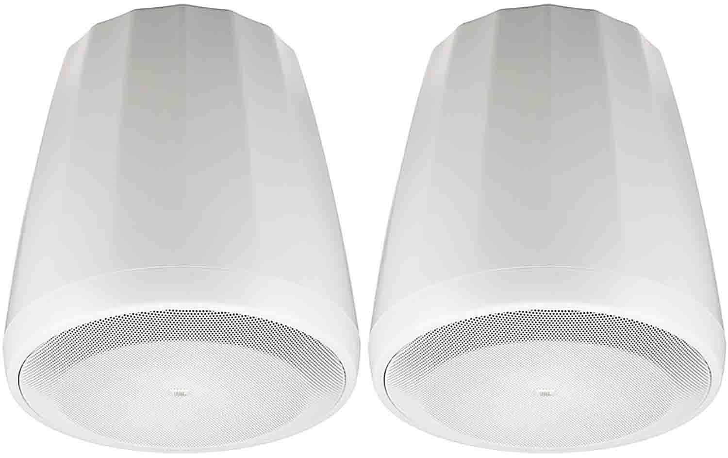 JBL C64P/T-WH 4-Inch Full-Range Pendant Speaker Pair - White - PSSL ProSound and Stage Lighting