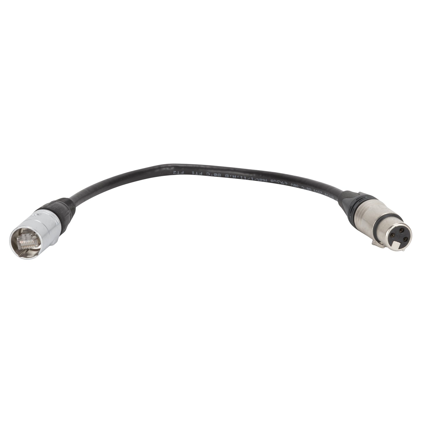 RCF CBL ETHERCON TO XLR F 0.2M To Connect XLR To RDnet RJ45