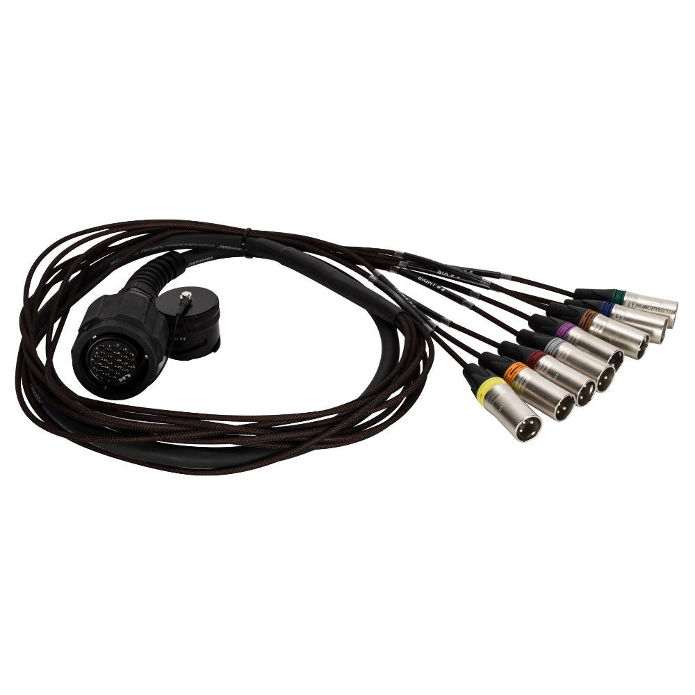 RCF CBL LKS 25-2 FANOUT 25 Pin To 8X XLR, Cable 1.0 M, Fanout 1.0 M