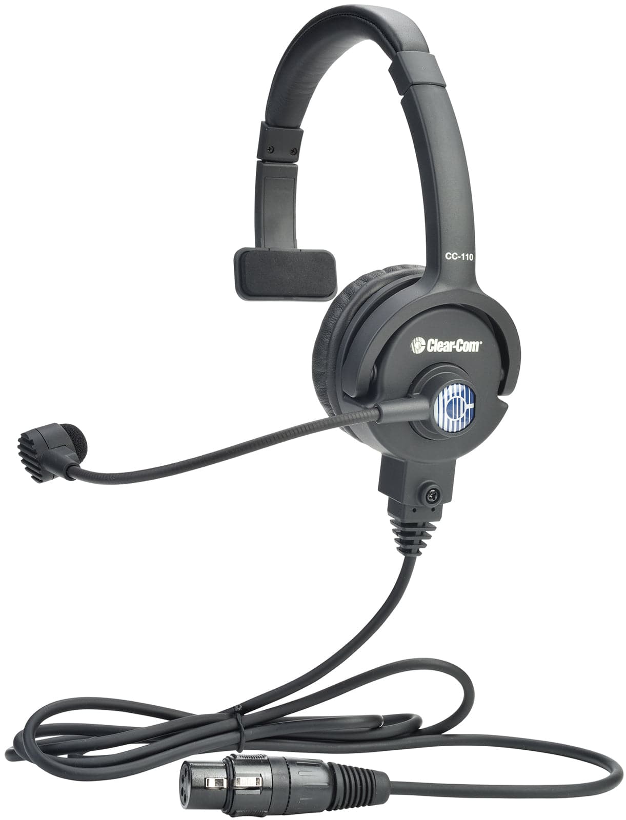 Clear-Com CC-110-X7 Single Ear Headset XLR (F) 7-Pin with Dynamic Microphone - PSSL ProSound and Stage Lighting