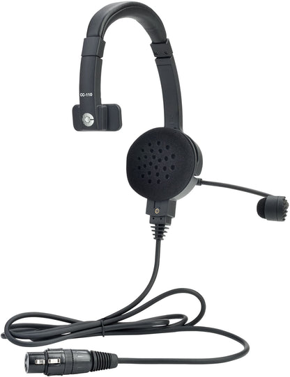 Clear-Com CC-110-X7 Single Ear Headset XLR (F) 7-Pin with Dynamic Microphone - PSSL ProSound and Stage Lighting