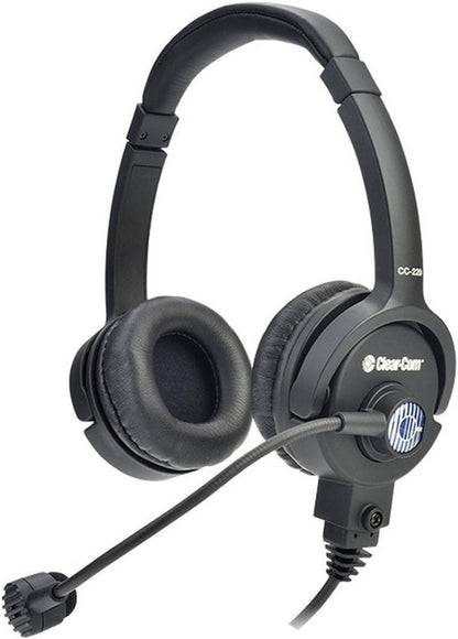 Clear-Com CC-220-X6 Double Ear Headset XLR (M) 6-Pin with Dynamic Mic - PSSL ProSound and Stage Lighting