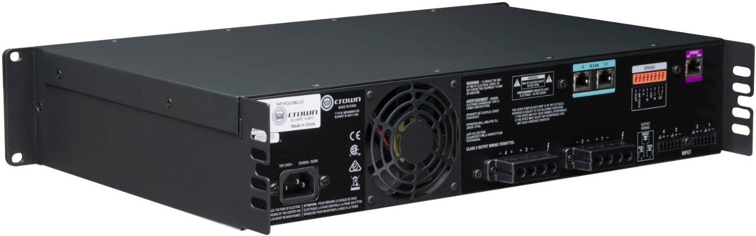 Crown CDi4x300BL 4-Channel 300 Watt Power Amplifier with BLU Link - PSSL ProSound and Stage Lighting