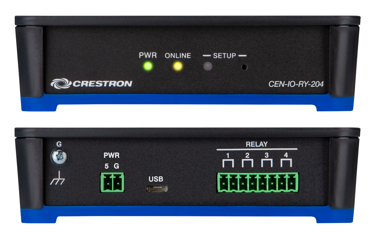 Crestron CEN-IO-RY-204 Wi-Fi Network I/O Extender with 4 Relay Ports