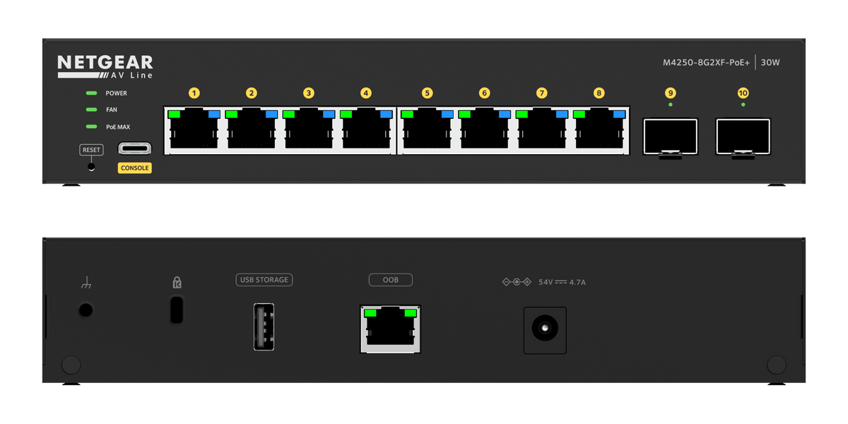 Crestron CEN-SWPOE-10 10 Port PoE+ Managed Switch
