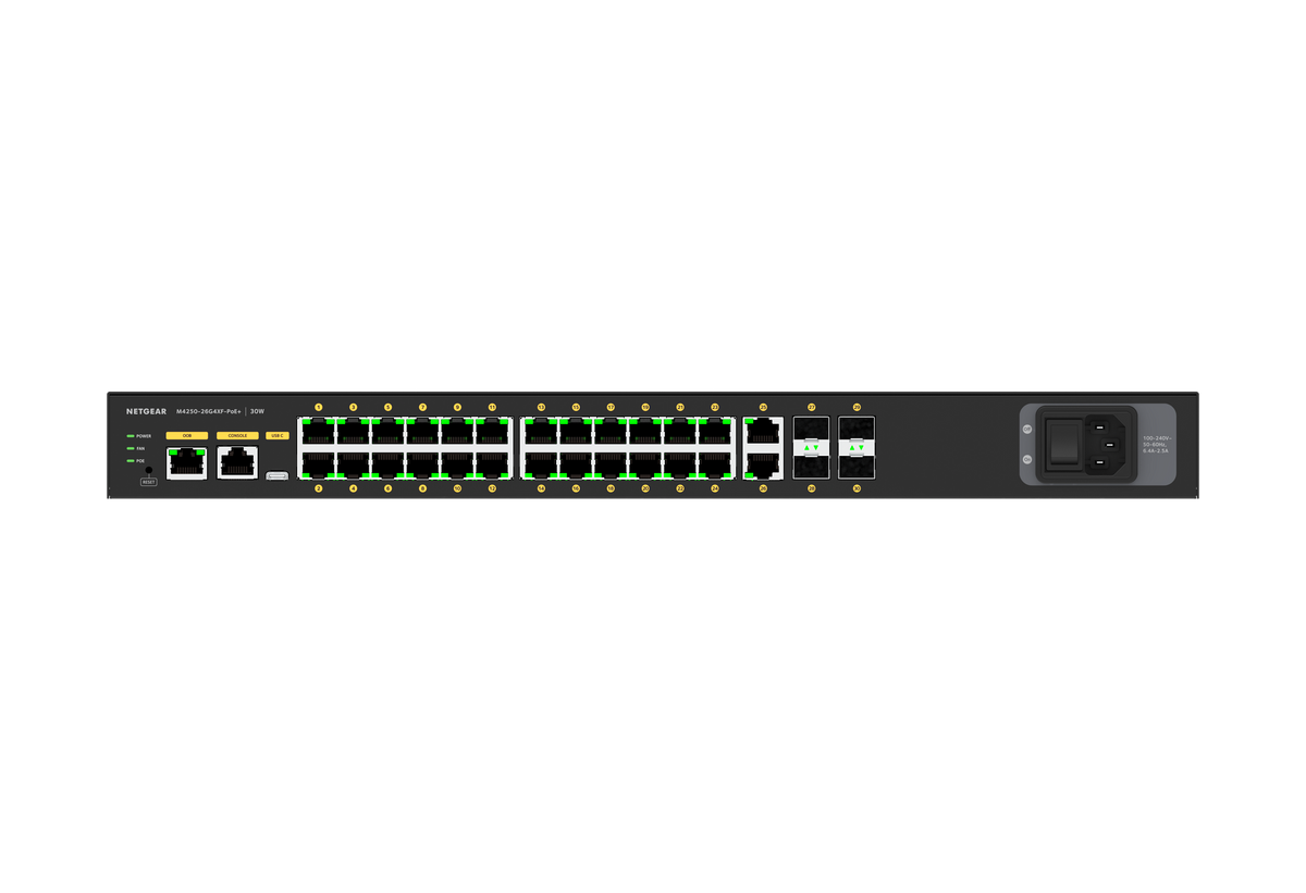 Crestron CEN-SWPOE-30-TAA 30 Port PoE+ Managed Switch, TAA Compliant
