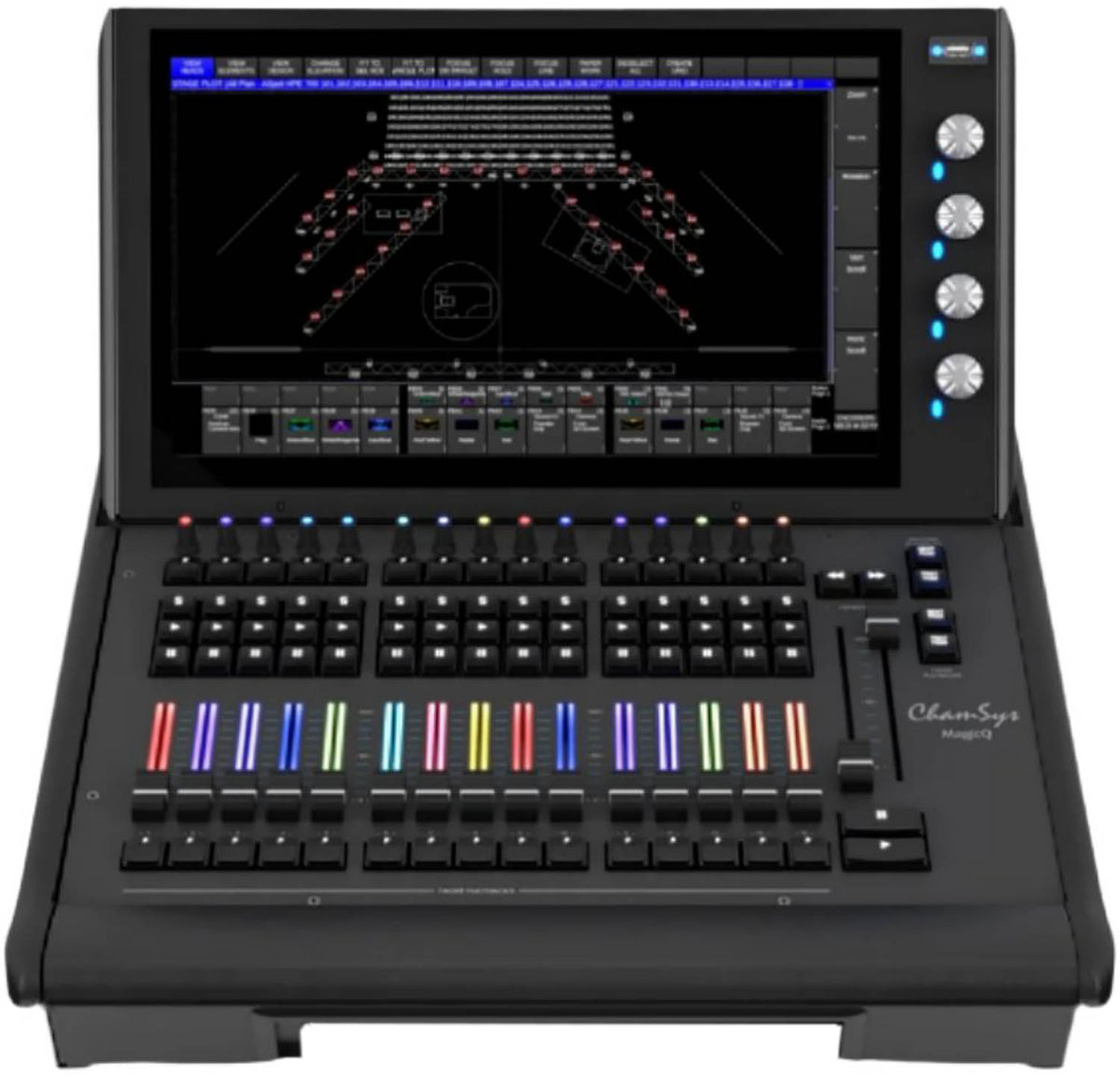 ChamSys CHAMMQSTPLWINGWITHCASE MagicQ MQ500M Stadium Wing Playback Console with Case - PSSL ProSound and Stage Lighting