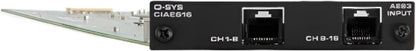 Q-SYS CIAES-16 16-Channel AES/EBU Input Card - PSSL ProSound and Stage Lighting