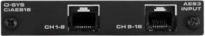 Q-SYS CIAES-16 16-Channel AES/EBU Input Card - PSSL ProSound and Stage Lighting