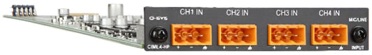 Q-SYS CIML4-HP 4-Channel High Performance Mic/Line Analog Input Card - PSSL ProSound and Stage Lighting