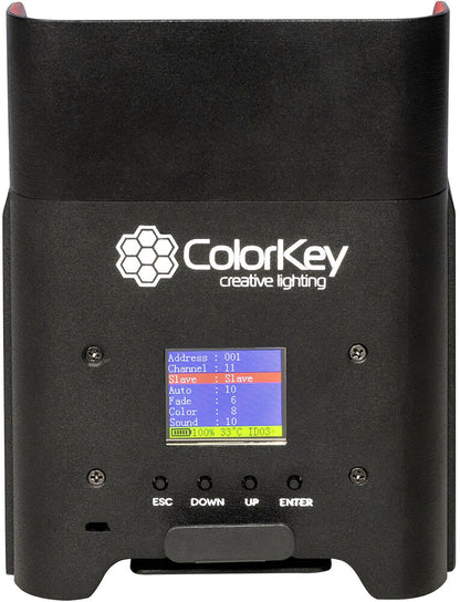 ColorKey CKU-7064 AirPar HEX 4 Bundle - 4-Pack with Hardshell Case - PSSL ProSound and Stage Lighting