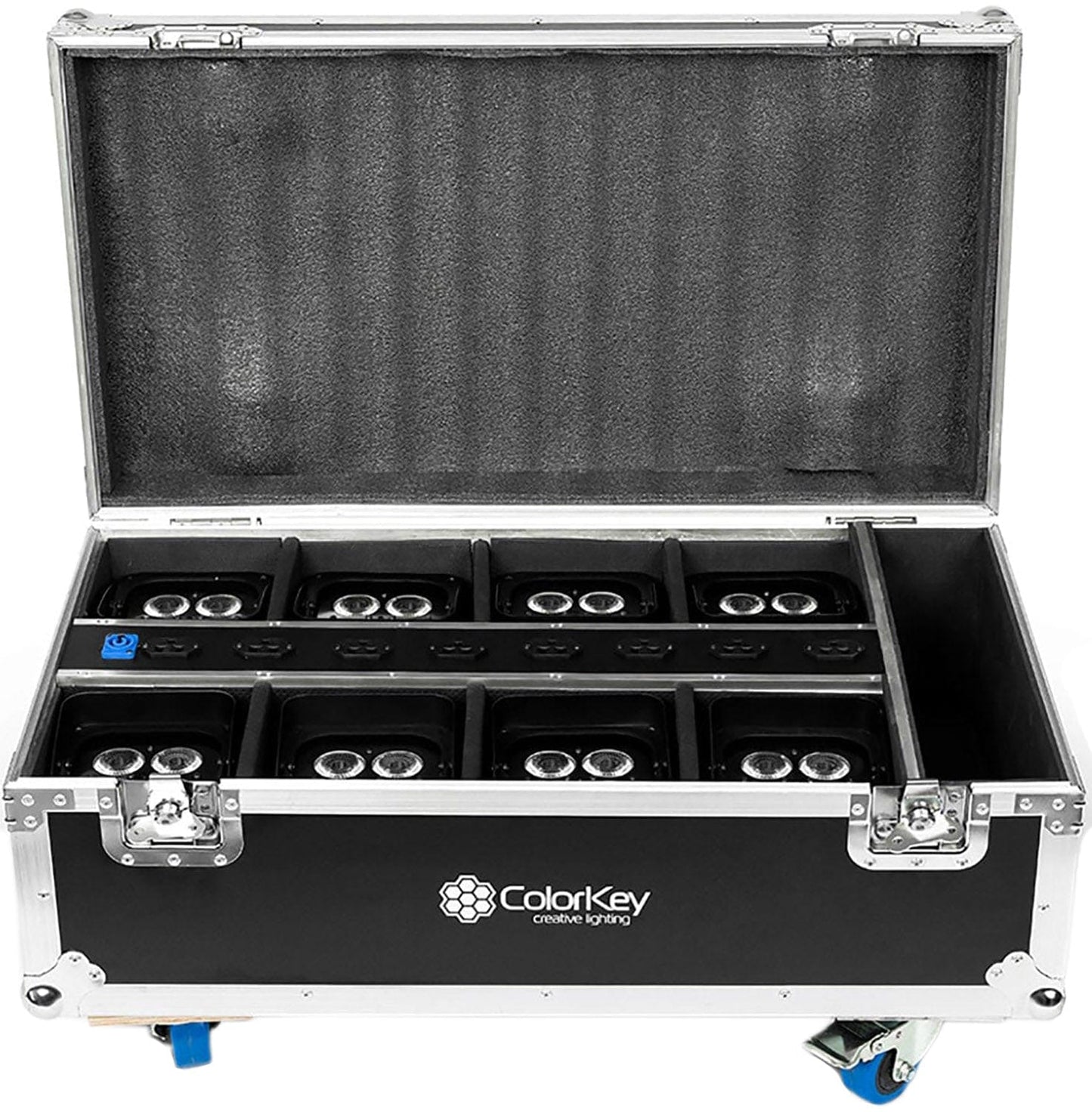 ColorKey CKU-7078-KIT AirPar HEX 4 8-Pack with Charging Case - PSSL ProSound and Stage Lighting