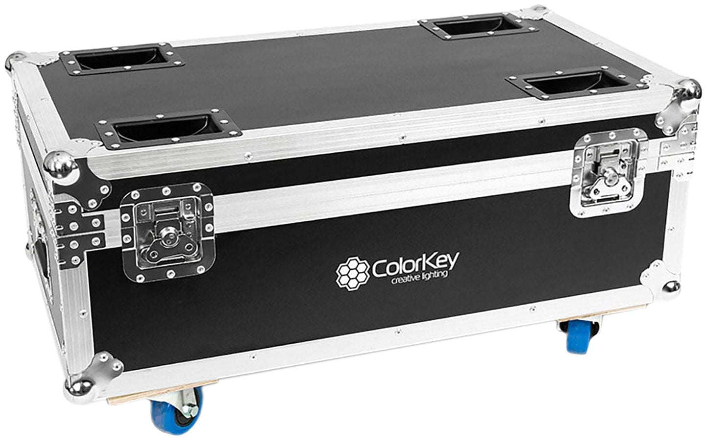 ColorKey CKU-9078 8-Piece Charging Road Case with Casters for AirPar HEX 4 - PSSL ProSound and Stage Lighting