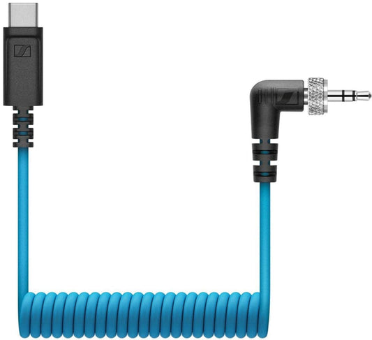 Sennheiser CL 35 USB-C Coiled Cable - 3.5mm TRS to USB-C - PSSL ProSound and Stage Lighting