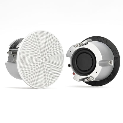 RCF CMR 30 (2) Passive 60W 2.5" Ceiling Speakers (Contains White & Black Grills) -16 ohms