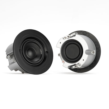 RCF CMR 30 (2) Passive 60W 2.5" Ceiling Speakers (Contains White & Black Grills) -16 ohms