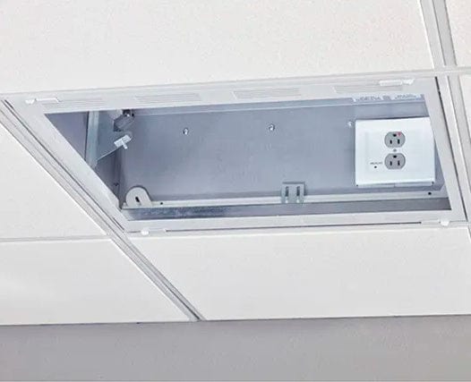 Ceiling Mounted Power Outlet Chief CMS492P2 Plenum Rated Ceiling
