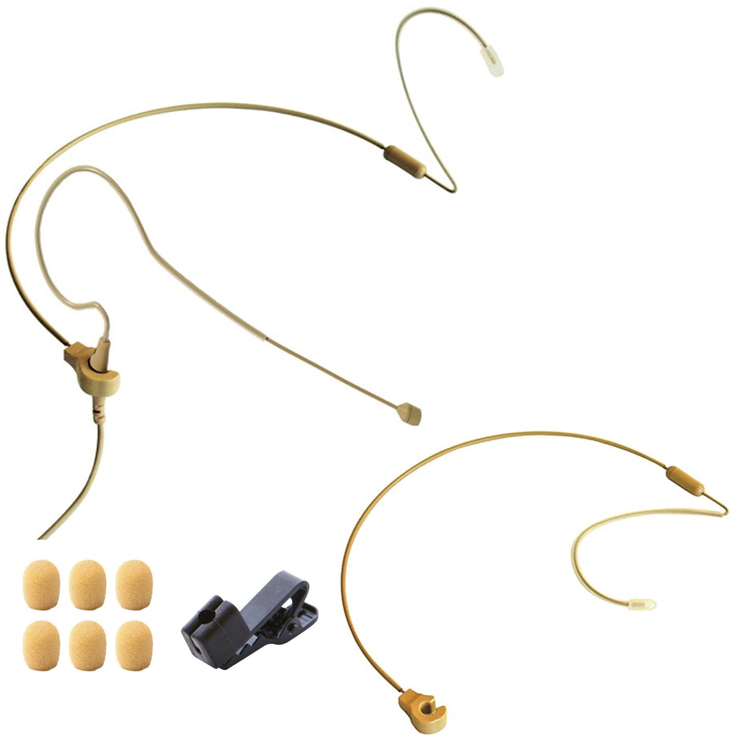 Point Source Audio CO-3-KIT-AK Hardwired Omni Earset Microphone Kit for AKG and Audix - Beige - PSSL ProSound and Stage Lighting