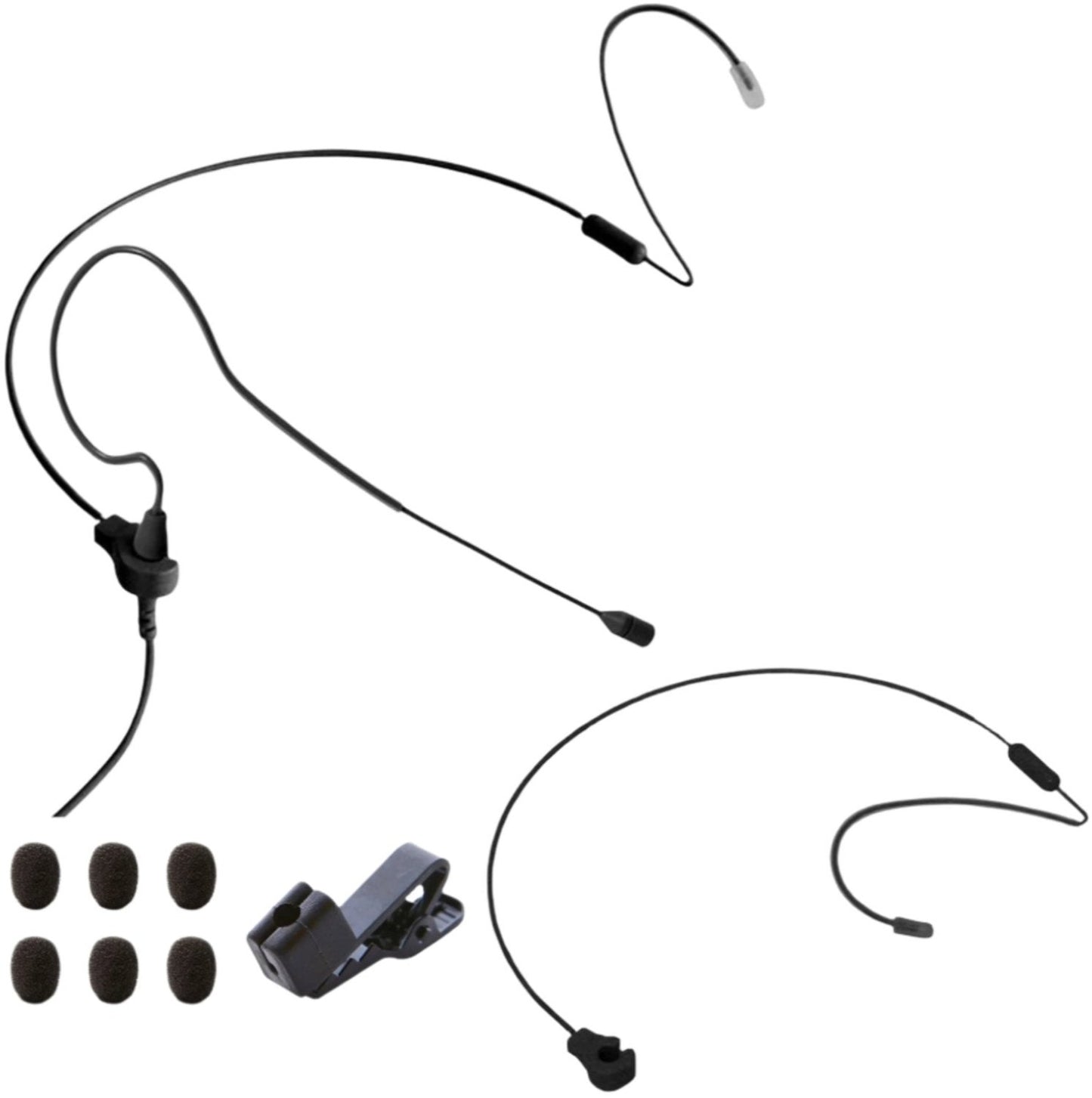 Point Source Audio CO-3-KIT-AK Hardwired Omni Earset Microphone Kit for AKG and Audix - Black - PSSL ProSound and Stage Lighting