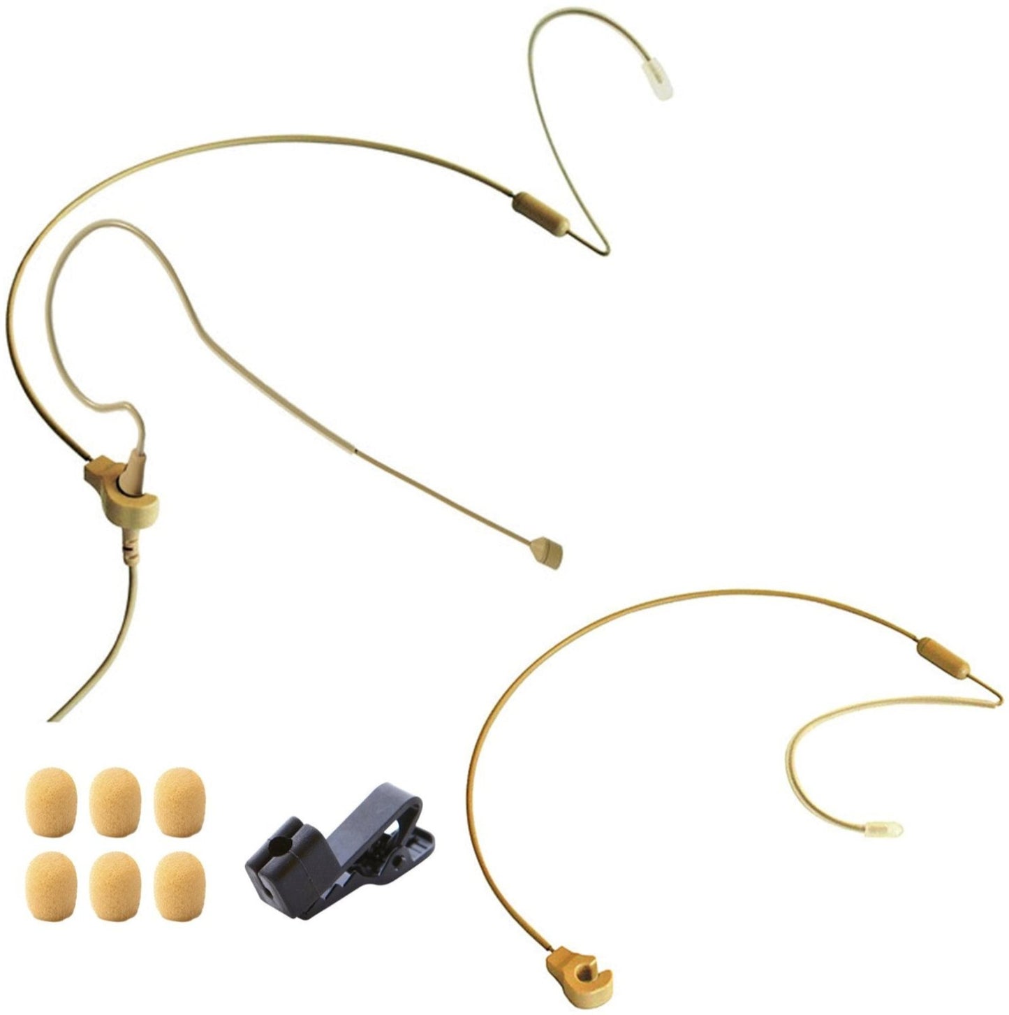 Point Source Audio CO-3-KIT-ATCH Hardwired Omni Earset Mic Kit for Audio-Technica cH-Style - Beige - PSSL ProSound and Stage Lighting