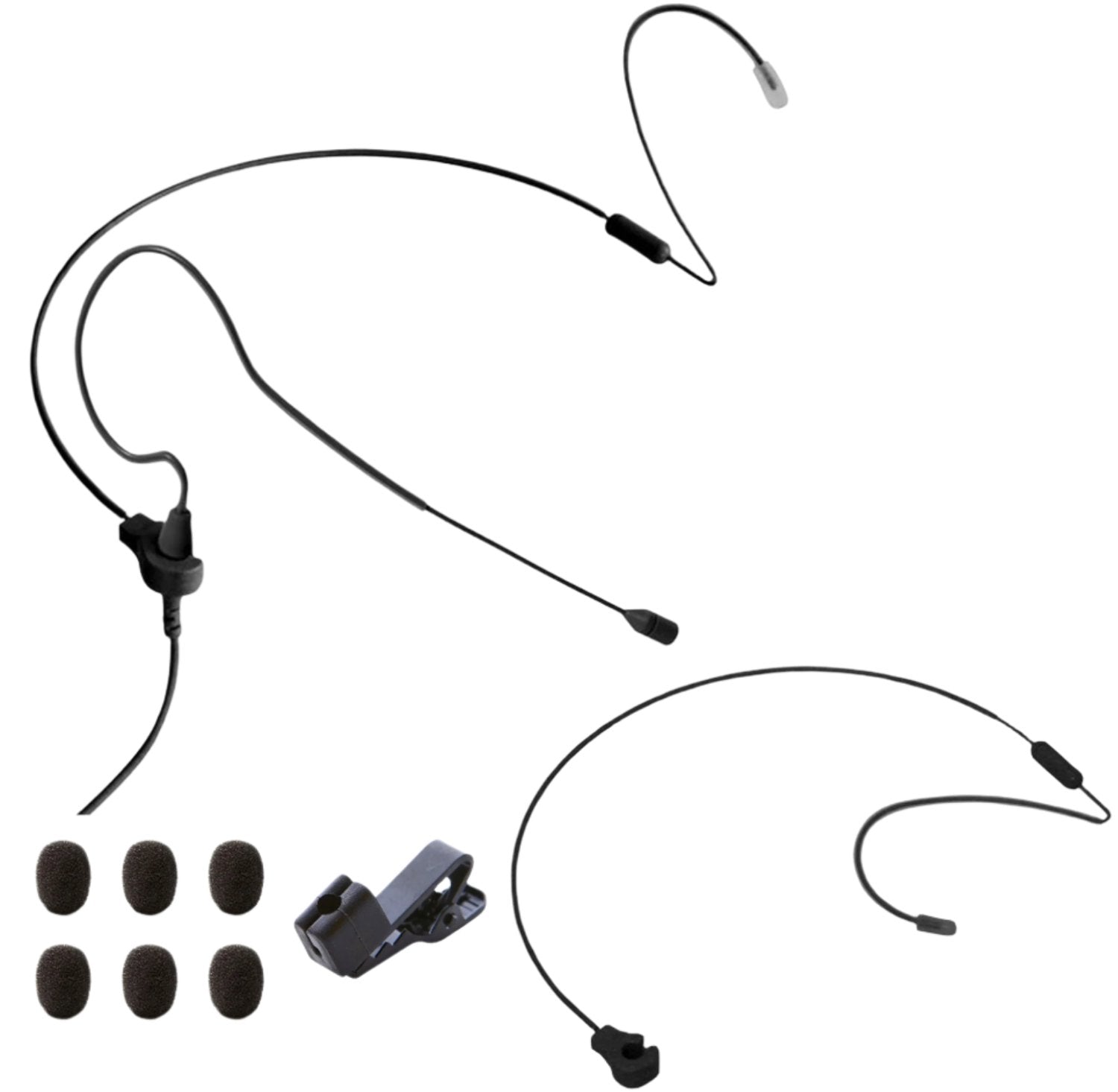 Point Source Audio CO-3-KIT-TX Hardwired Omni Earset Microphone Kit for Telex - Black - PSSL ProSound and Stage Lighting