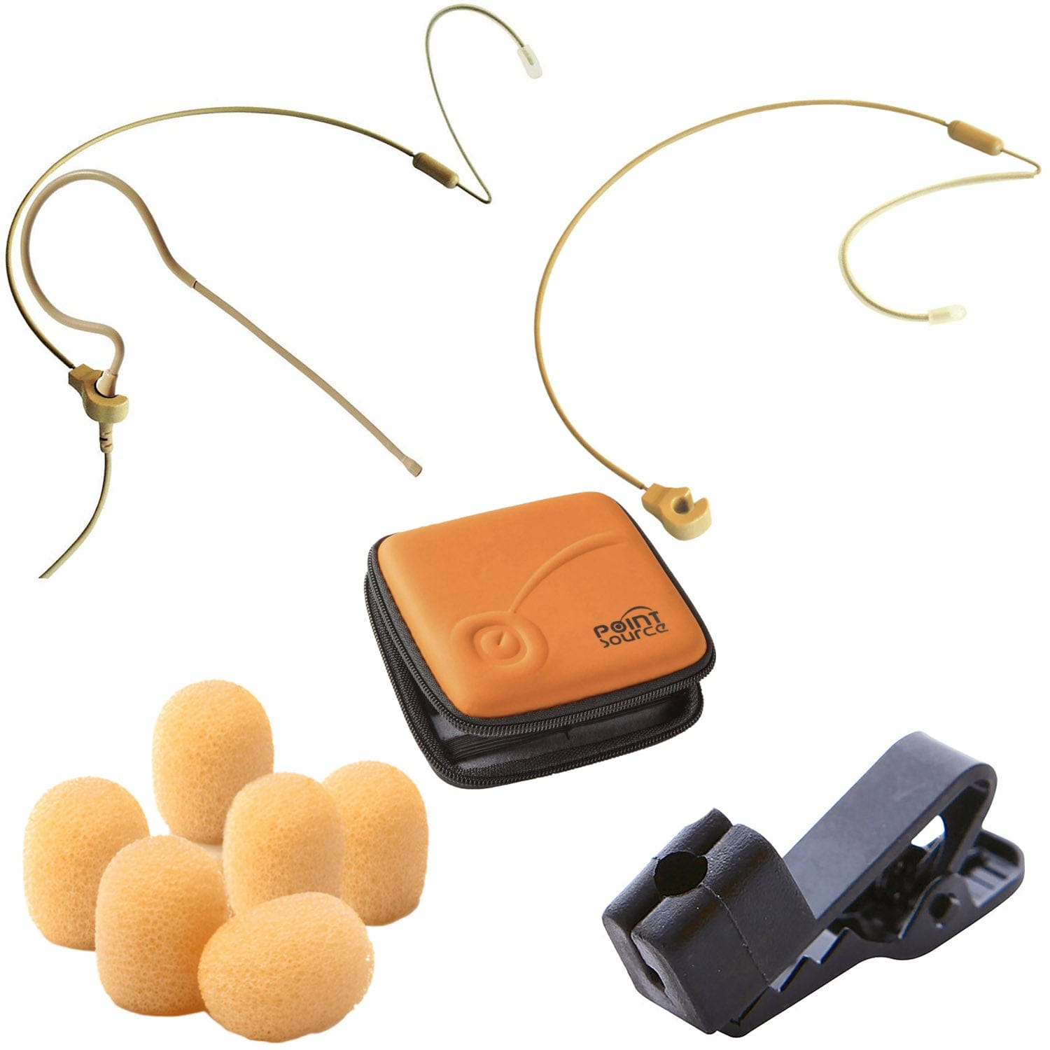Point Source Audio CO-6-KIT-ATCH Hardwired Omni Earset Mic Kit for ...