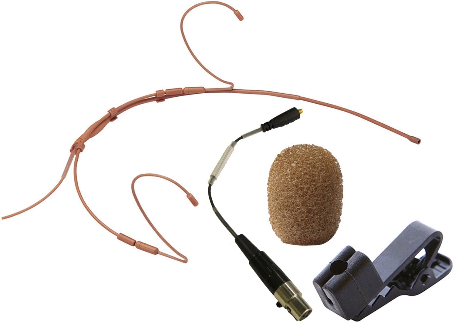 Point Source Audio CO-8WD-XAK SERIES8 Omni Headset Microphone for AKG and Audix - Brown - PSSL ProSound and Stage Lighting