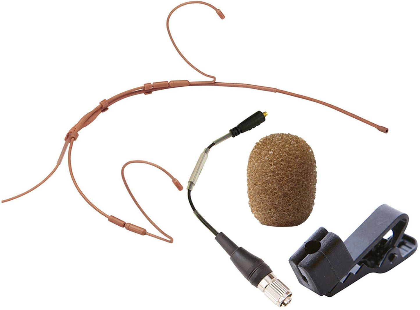 Point Source Audio CO-8WD-XATCH SERIES8 Omni Headset Mic for Audio-Technica cH-Style - Brown - PSSL ProSound and Stage Lighting