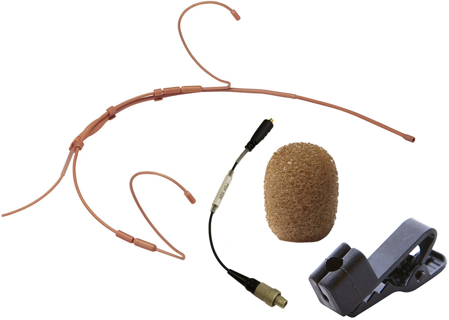 Point Source Audio CO-8WD-XSK SERIES8 Omni Headset Microphone for Sennheiser SK - Brown - PSSL ProSound and Stage Lighting