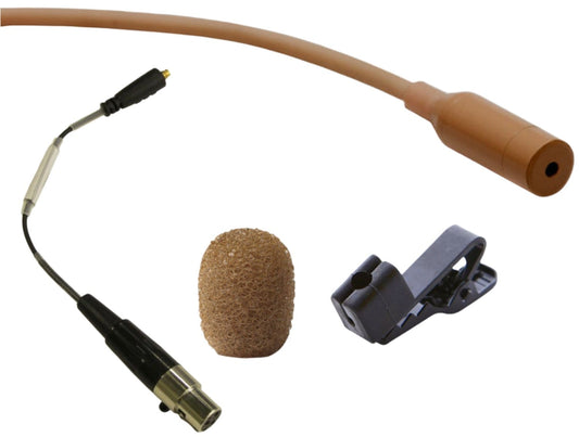 Point Source Audio CO-8WL-XAK SERIES8 Omni Lavalier Microphone for AKG and Audix - Brown - PSSL ProSound and Stage Lighting