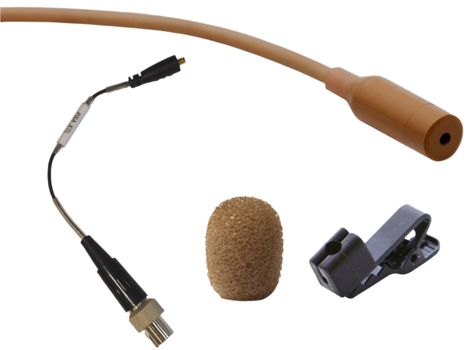 Point Source Audio CO-8WL-XMP SERIES8 Omni Lavalier Microphone for MiPro - Brown - PSSL ProSound and Stage Lighting