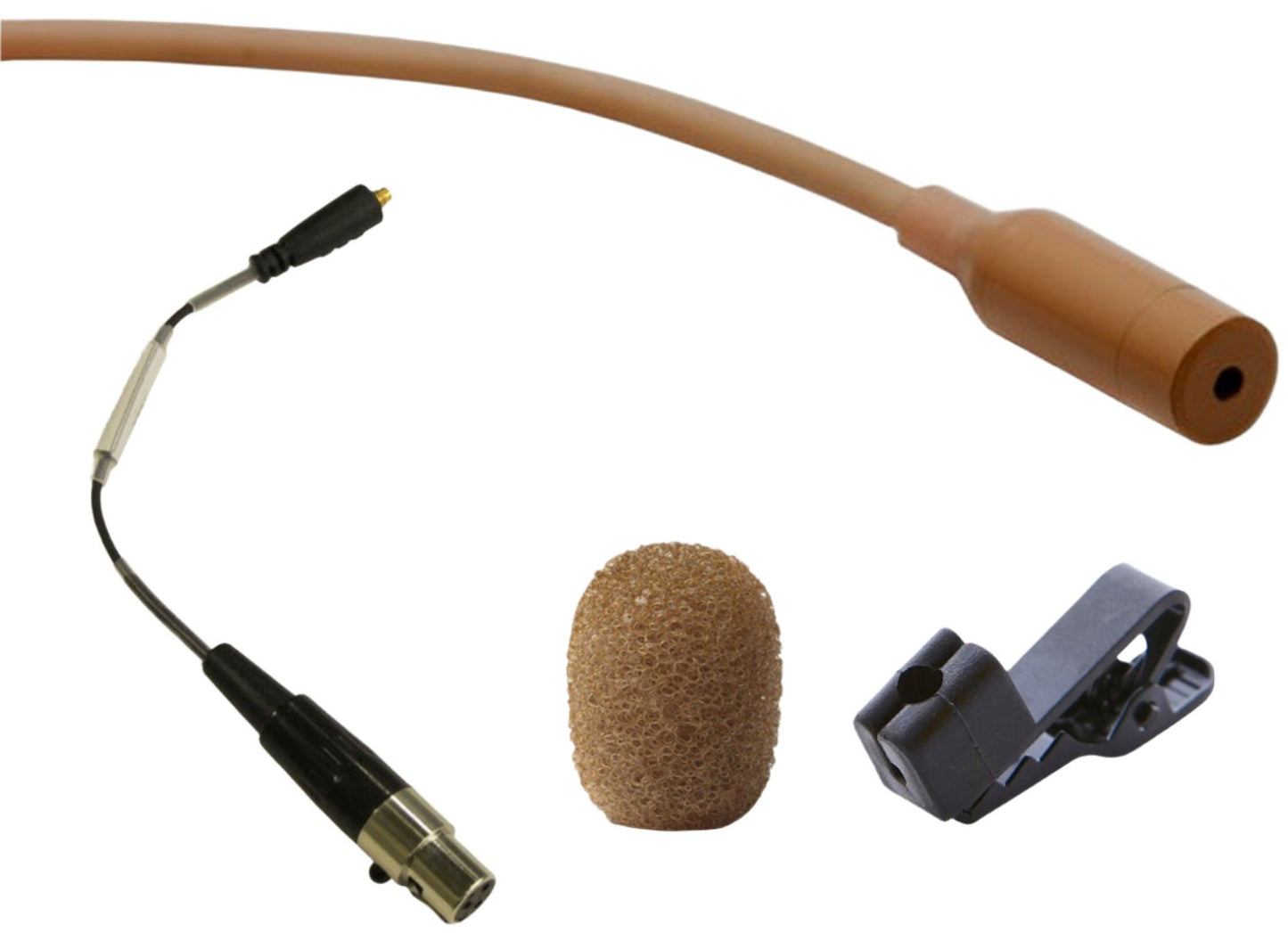 Point Source Audio CO-8WL-XSH SERIES8 Omni Lavalier Microphone for Shure - Brown - PSSL ProSound and Stage Lighting