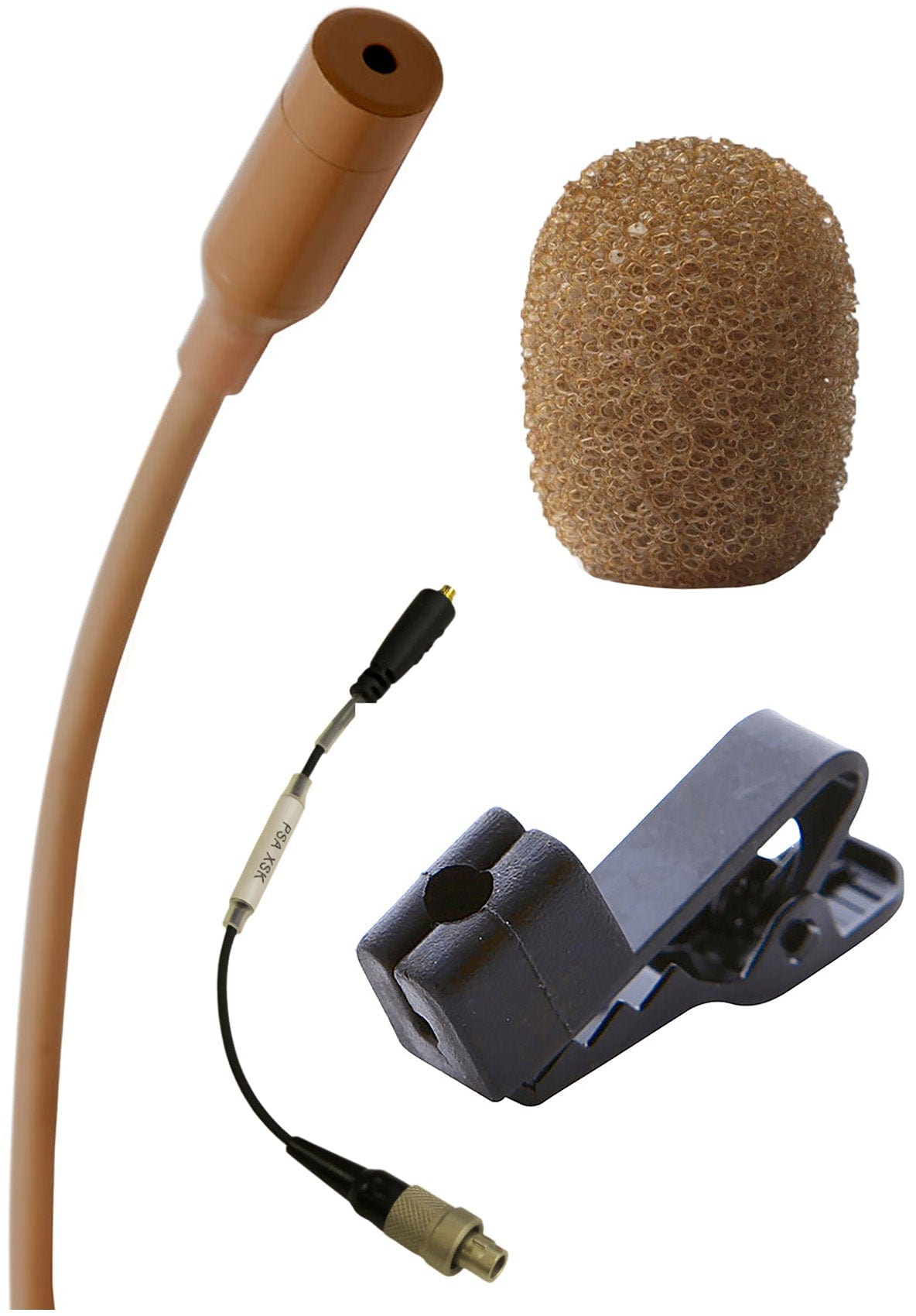 Point Source Audio CO-8WL-XSK SERIES8 Omni Lavalier Microphone for Sennheiser SK - Brown - PSSL ProSound and Stage Lighting