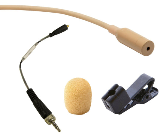 Point Source Audio CO-8WLH-XSE SERIES8 Omni Studio Lavalier Mic for Sennheiser - Beige - PSSL ProSound and Stage Lighting