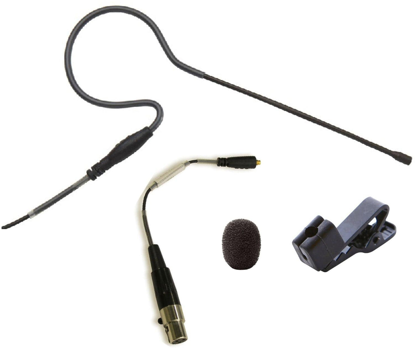 Point Source Audio CO-8WS-XTX SERIES8 Omni Earworn Microphone for Telex - Black - PSSL ProSound and Stage Lighting