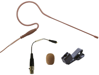 Point Source Audio CO-8WS-XTX SERIES8 Omni Earworn Microphone for Telex - Brown - PSSL ProSound and Stage Lighting