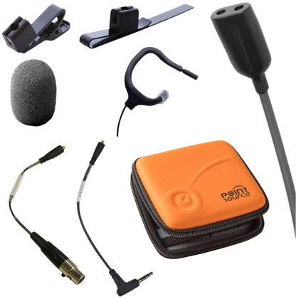 Point Source Audio CO2-8WL-XLE CONFIDENCE Omni Dual Lavalier Microphone for Lectrosonics - Black - PSSL ProSound and Stage Lighting