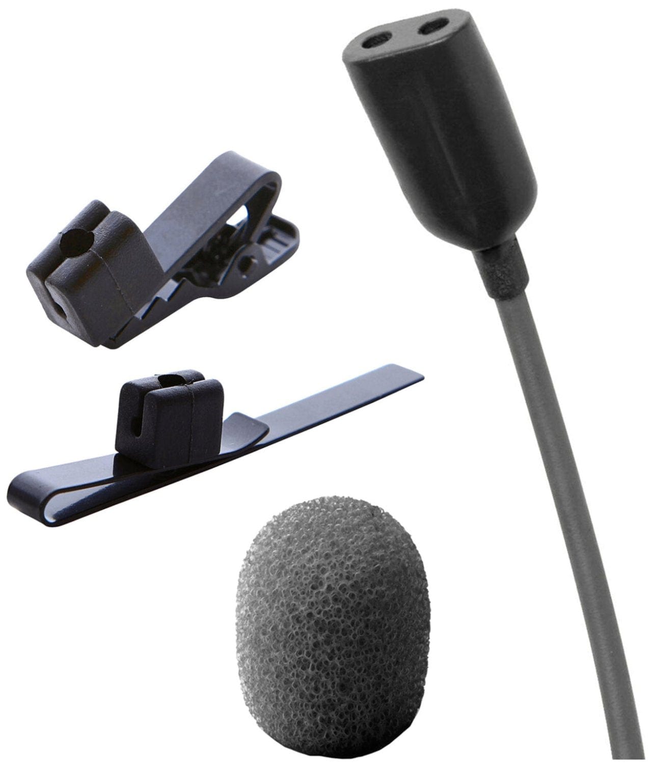 Point Source Audio CO2-8WL-XSH CONFIDENCE Omni Dual Lavalier Microphone for Shure - Black - PSSL ProSound and Stage Lighting