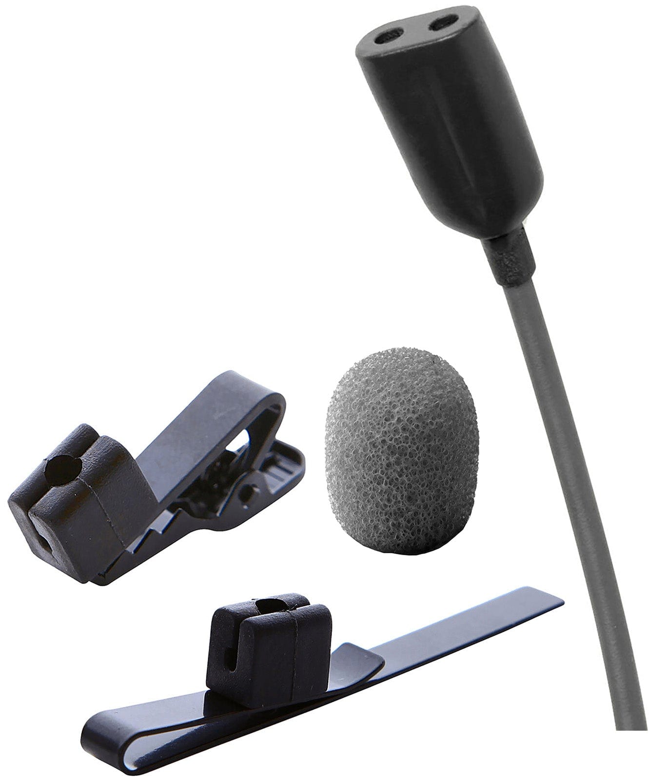 Point Source Audio CO2-8WL-XSK CONFIDENCE Omni Dual Lavalier Microphone for Sennheiser SK - Black - PSSL ProSound and Stage Lighting